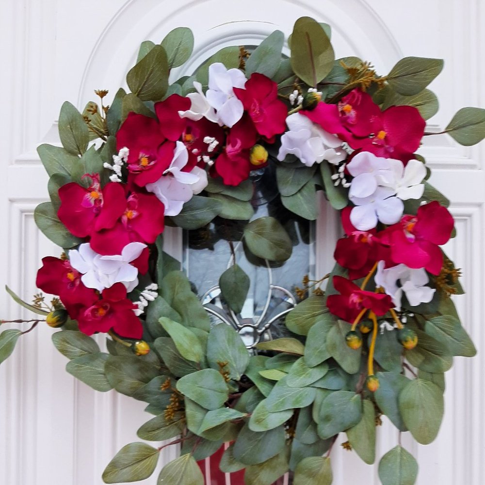 Handmade Orchid Wreath